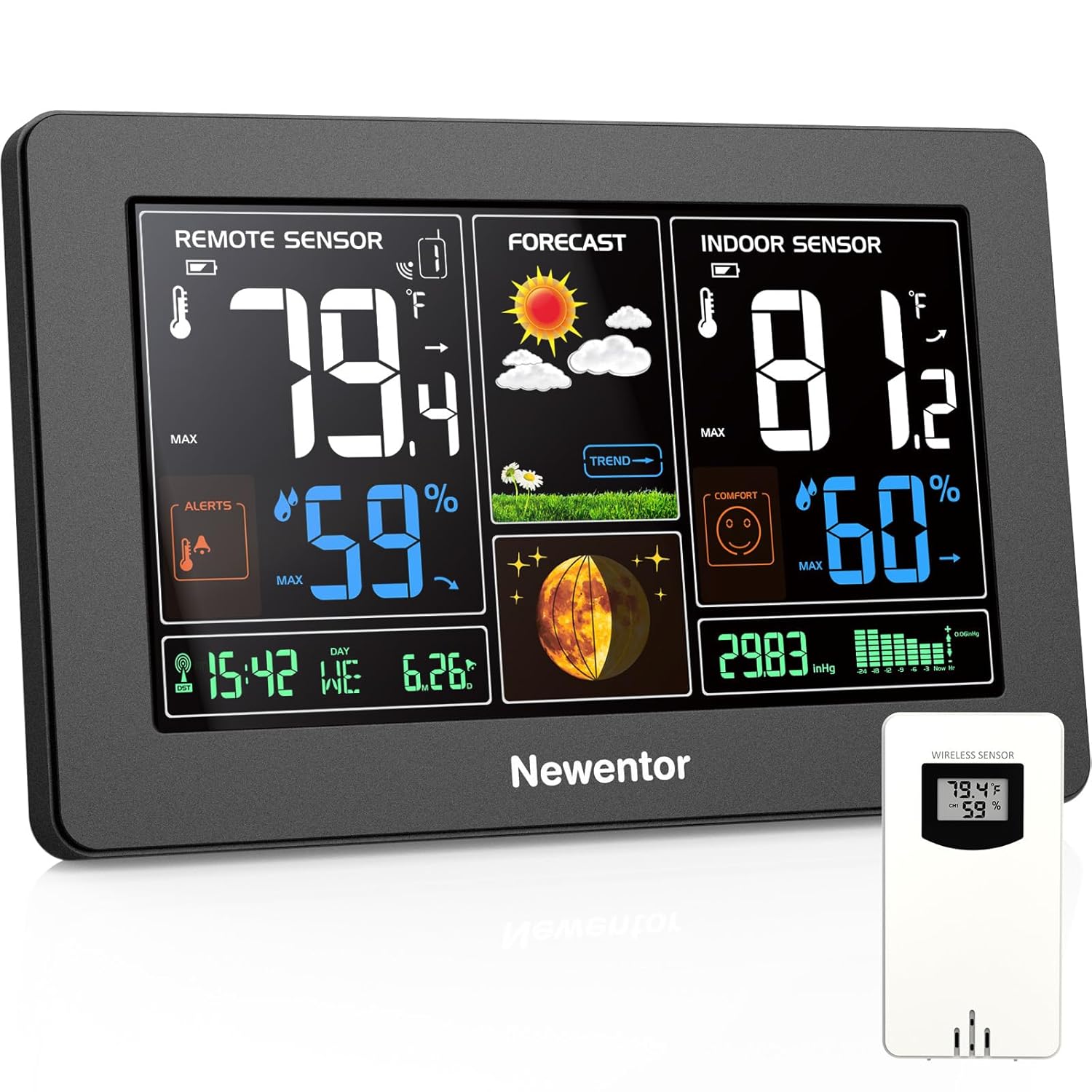 Newentor Wireless Weather Station: Accurate Forecasts