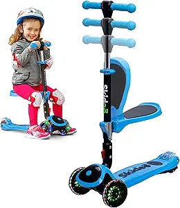 Kick Scooters for Kids Ages 3-5 with Adjustable Height and Seat
