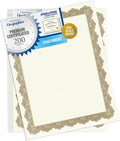 Geographics Optima Gold Blank Award Certificate Paper Pack of 200