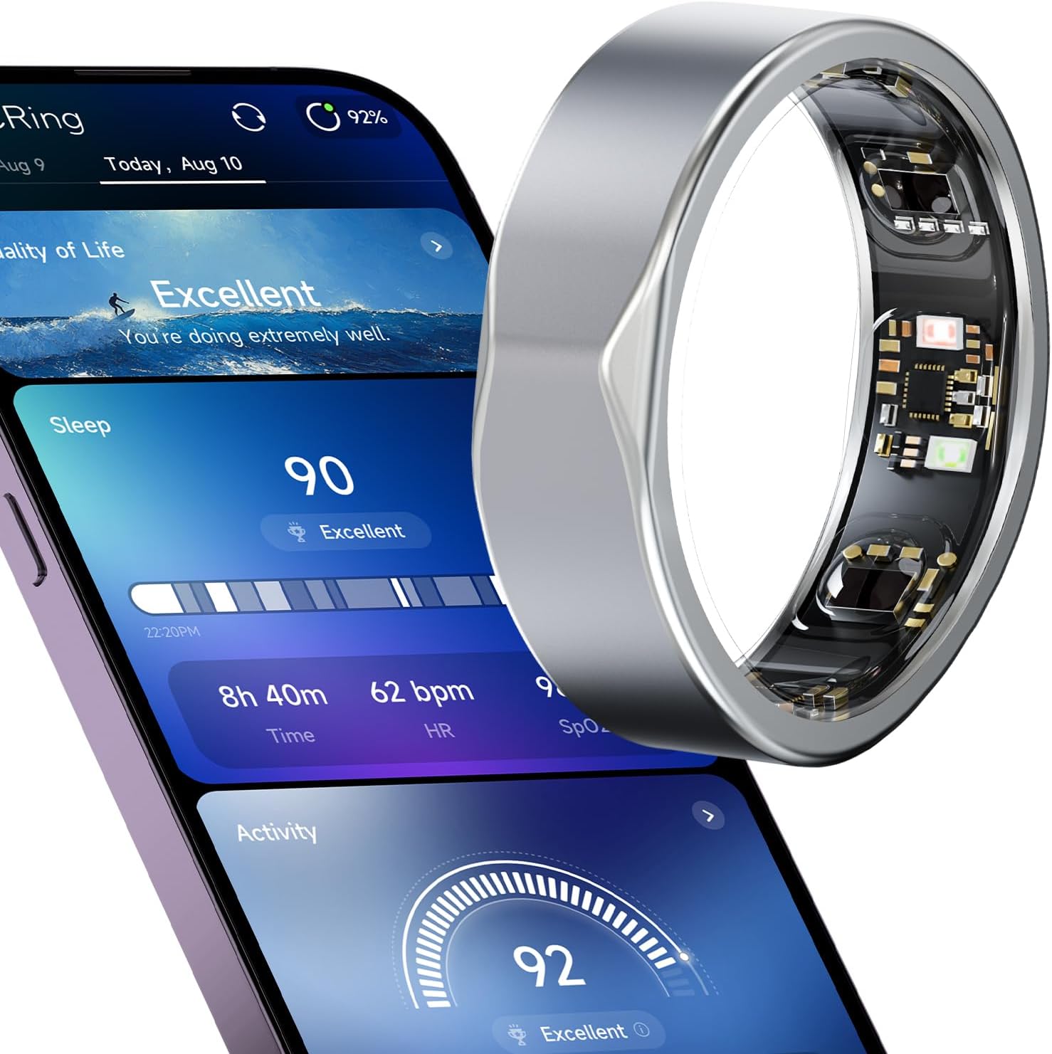 JCRing Smart Ring: Accurate Fitness & Sleep Tracking!