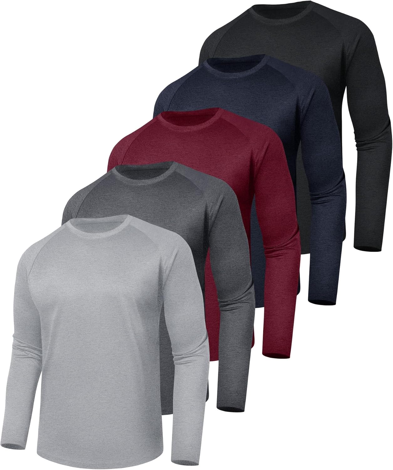 Quick Dry Long Sleeve Shirts for Men - UV Protection T-Shirts