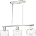 32 Inch Dining Room Light Fixtures Over Table - Brushed Nickel Linear