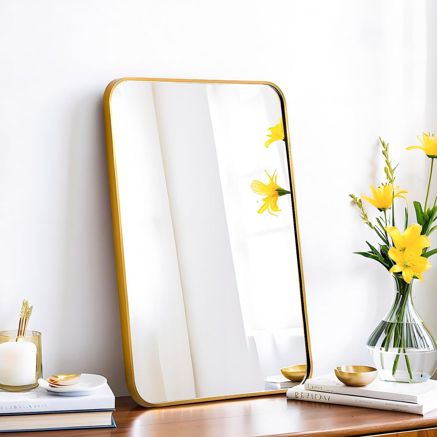 16x24 Rectangle Mirror with Metal Frame for Modern Spaces