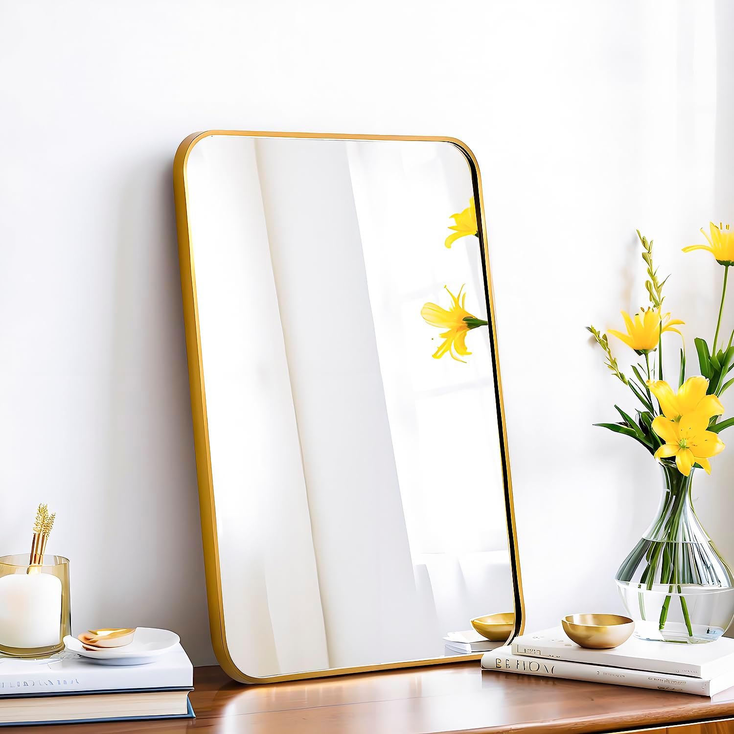 16x24 Rectangle Mirror with Metal Frame for Modern Spaces