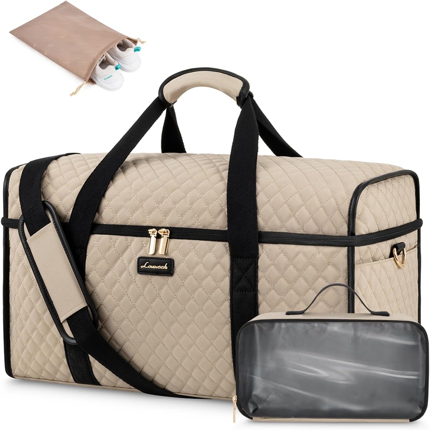 LOVEVOOK Travel Duffle Bag - Stylish Weekender & Overnight Bag