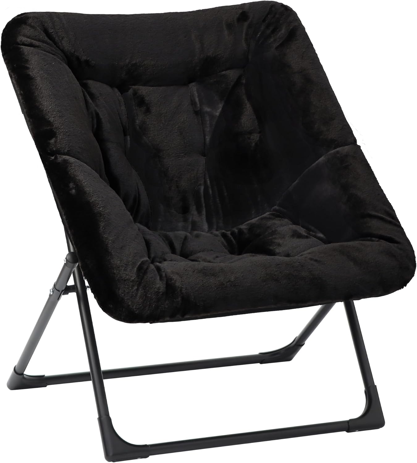 Comfy Saucer Chair for Adults - Soft Faux Fur Accent Chair