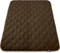 47 x 29 Crate Mat for Dogs - Dark Brown Plush Leakproof Pad