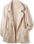 Classic Trench Coats for Women Double Breasted Peacoat Jackets
