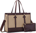 LOVEVOOK Laptop Tote for Women 15.6 in Canvas - Large Capacity Work