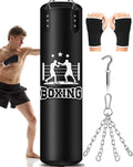 Punching Bag for Adults 4FT PU Heavy Boxing Bag - Durable Training Bag