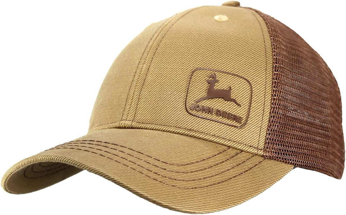 John Deere Waxed Cotton Twill Cap - Brown