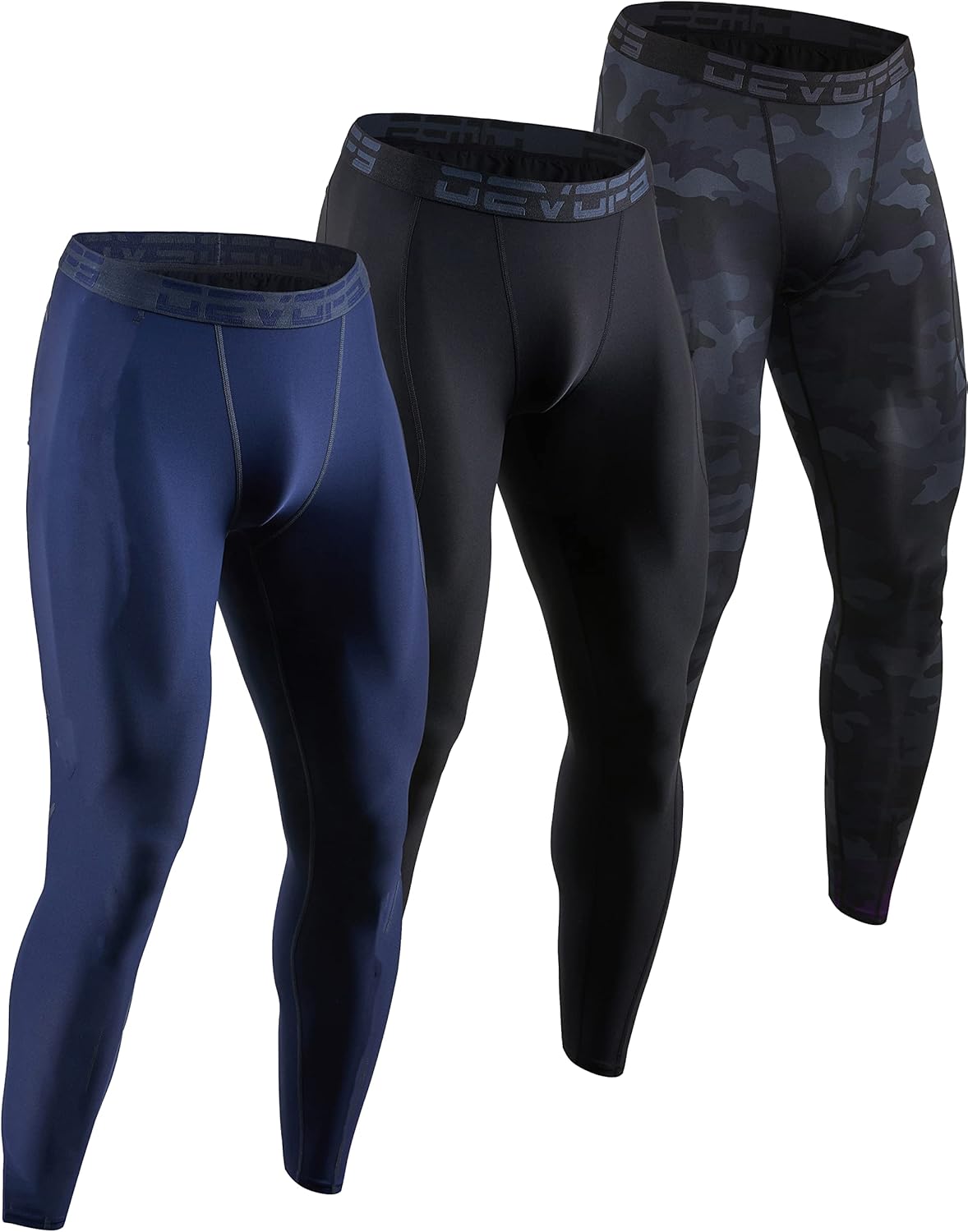 DEVOPS Men's Compression Pants for All-Season Athletic Performance