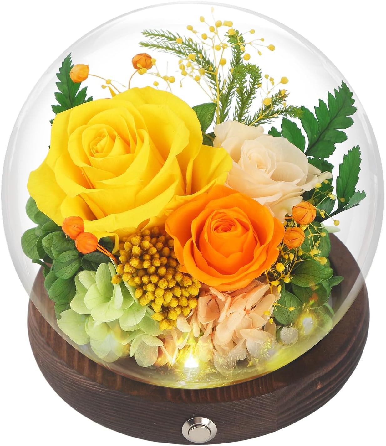 Forever Flower Rose Gifts for Women - Preserved Yellow Roses