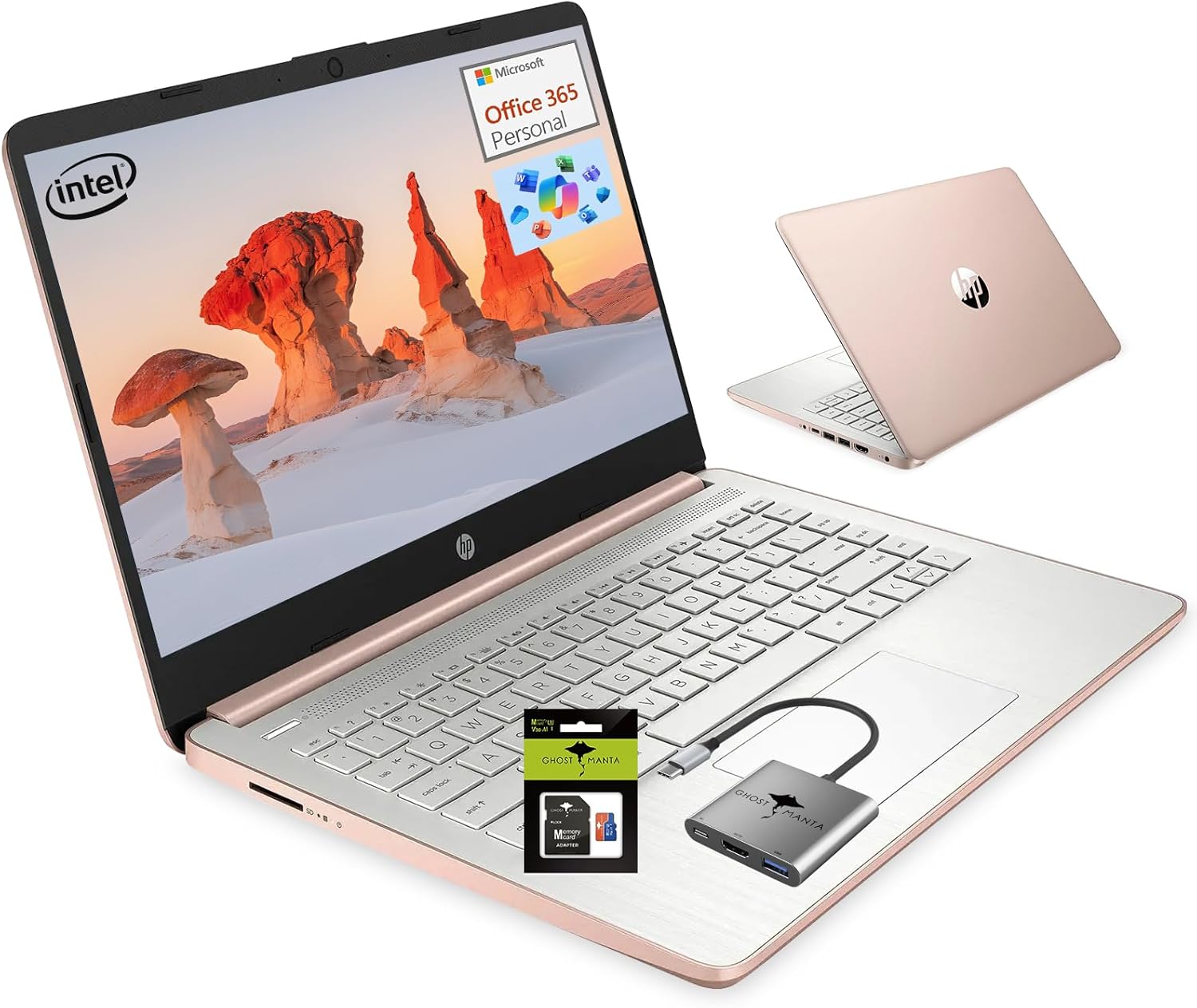 HP 14 Student Laptop with Quad-Core Processor and 16GB RAM