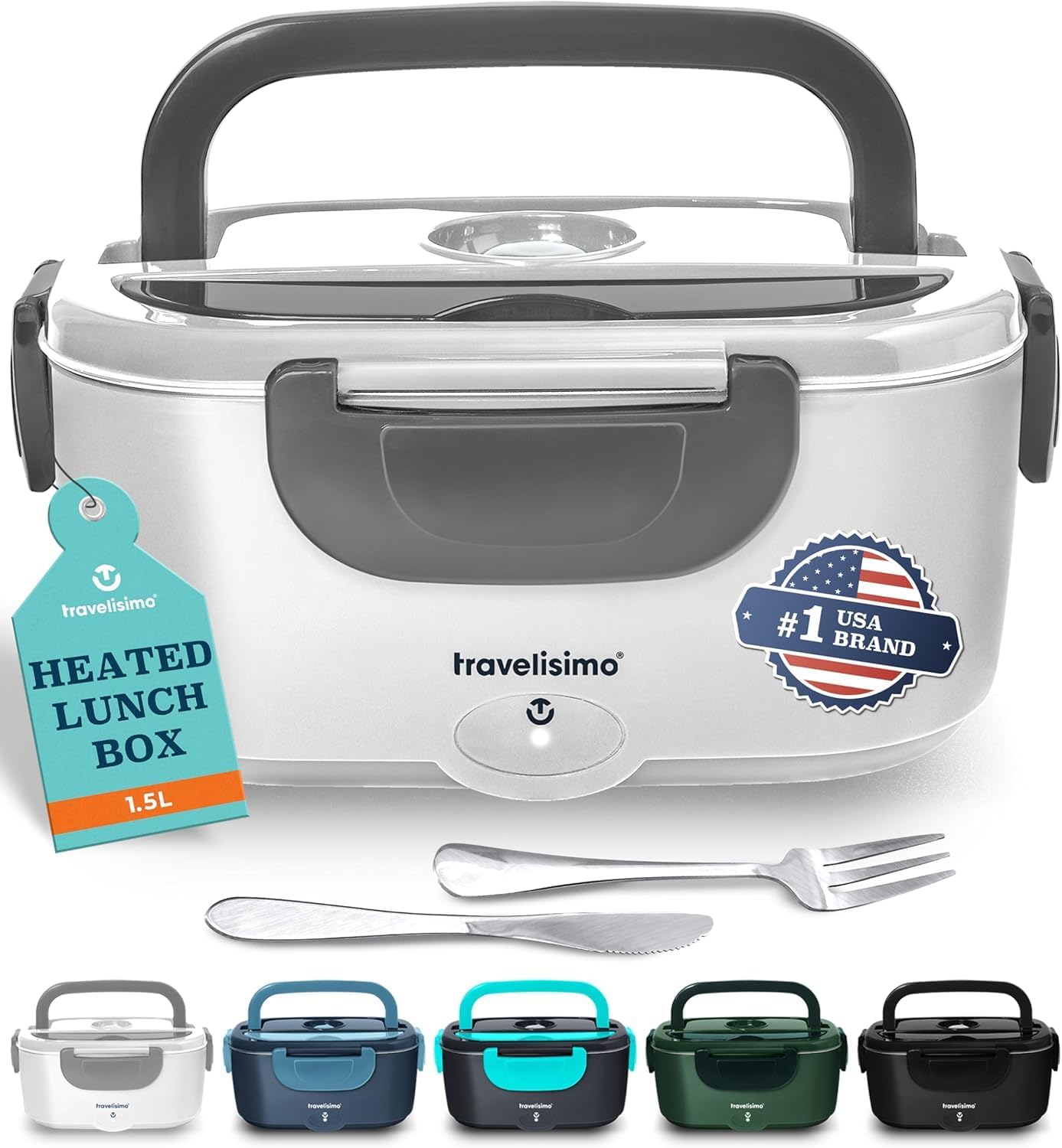 Electric Lunch Box for Adults - 80W Heated Food Warmer