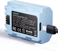 llano NP-FZ100 2400mAh Battery with USB-C Port - Extra Power for Sony