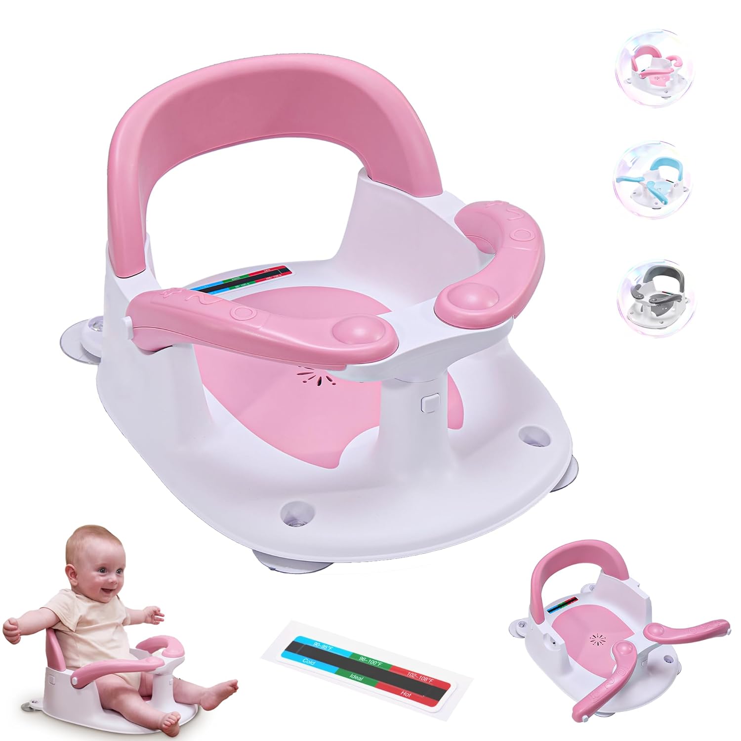 Baby Bath Seat for 6 Months & Up - 360 Stable Toddler Chair