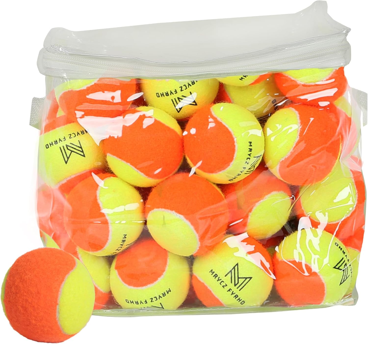 12 Pack Low Compression Tennis Balls for Kids Training Fun