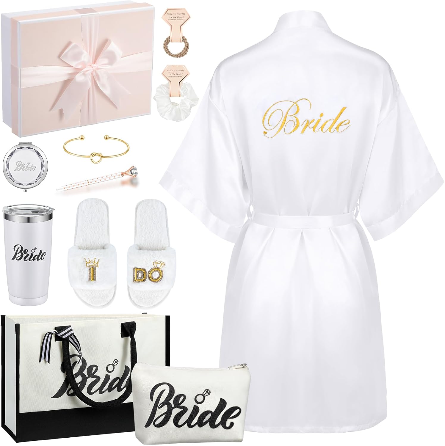 Berlune 14 Pcs Bride Gifts Box Set for Wedding Celebrations