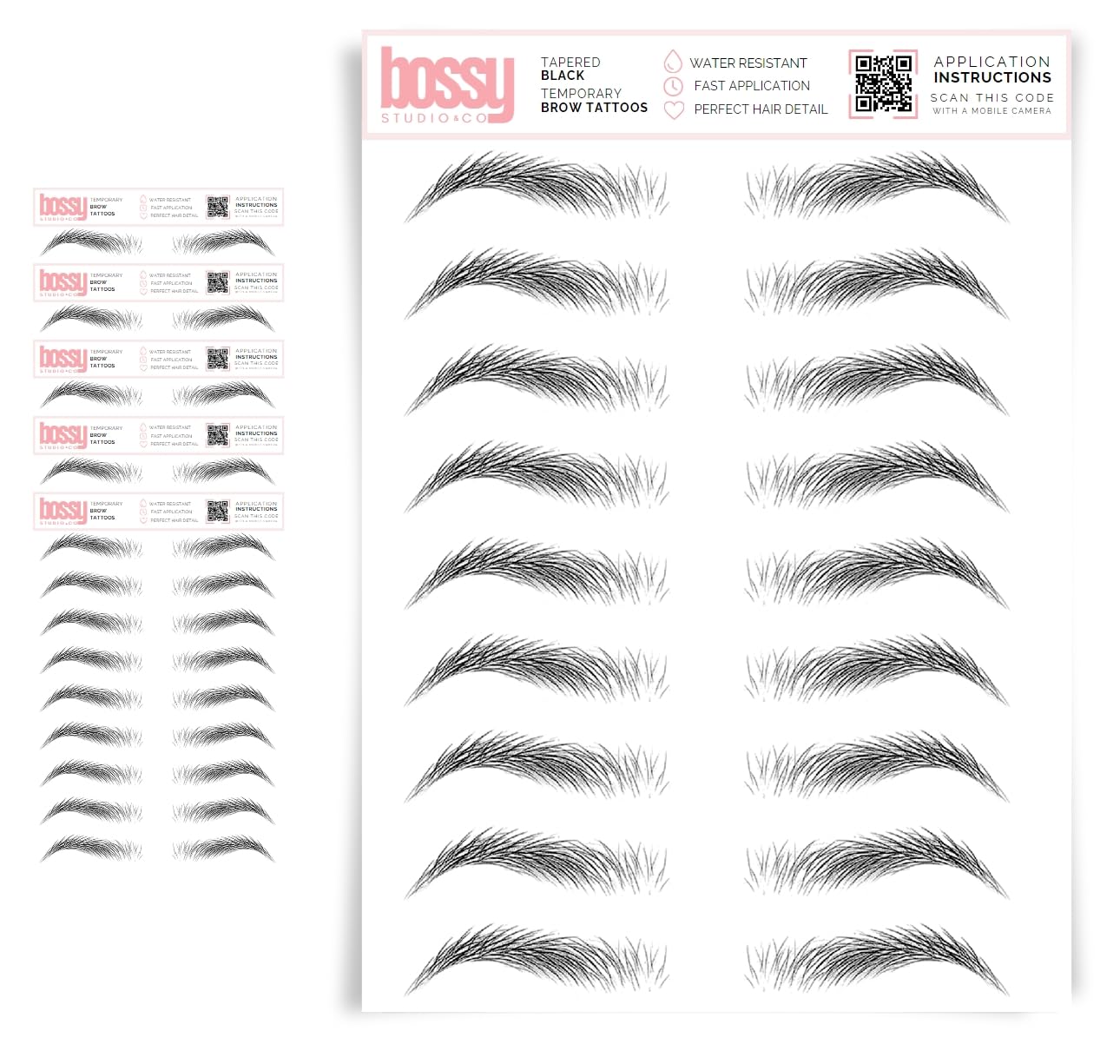 Temporary Eyebrow Tattoos for Natural Hair-Like Brows