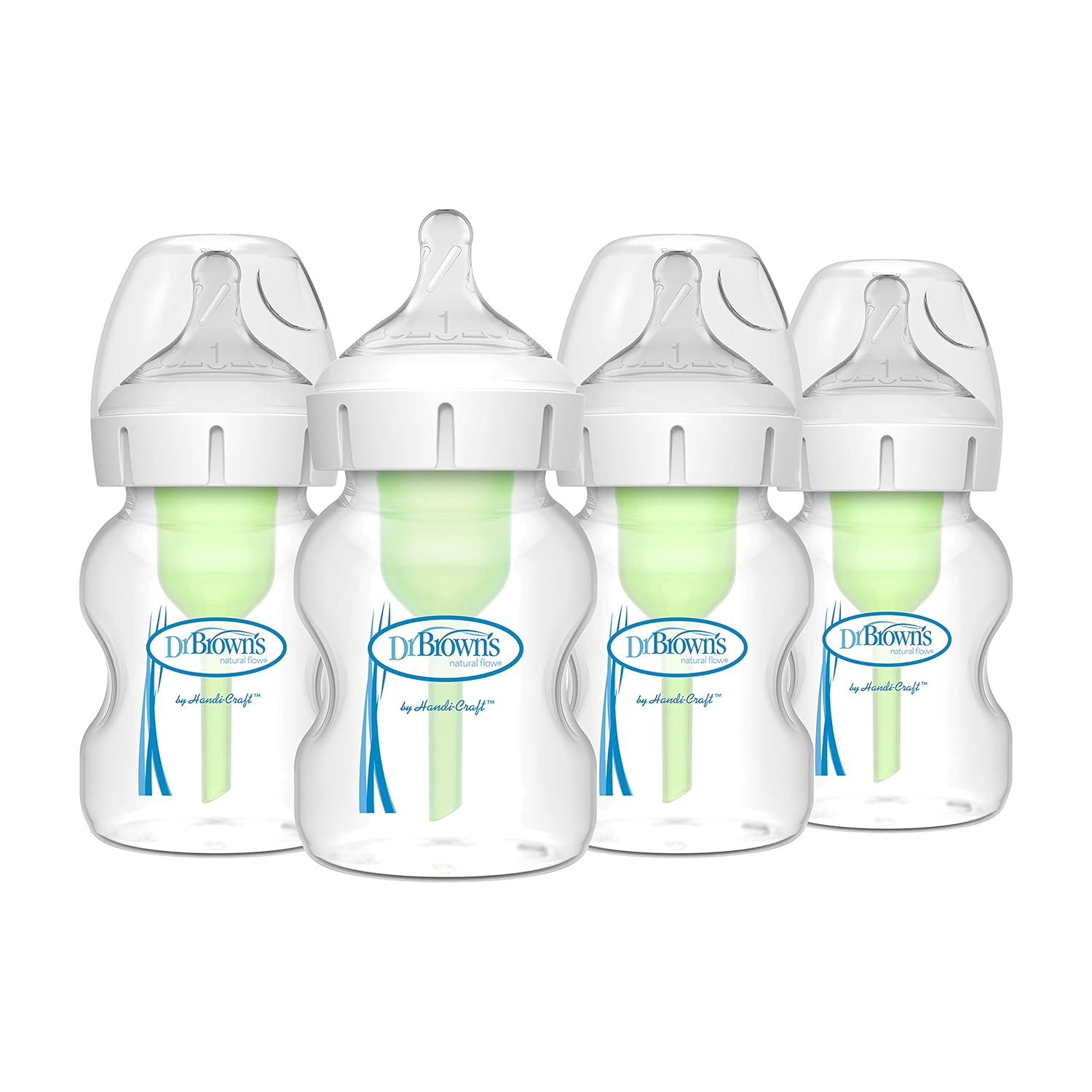 Dr. Brown's Anti-Colic Bottles 4 Pack, Slow Flow Nipple