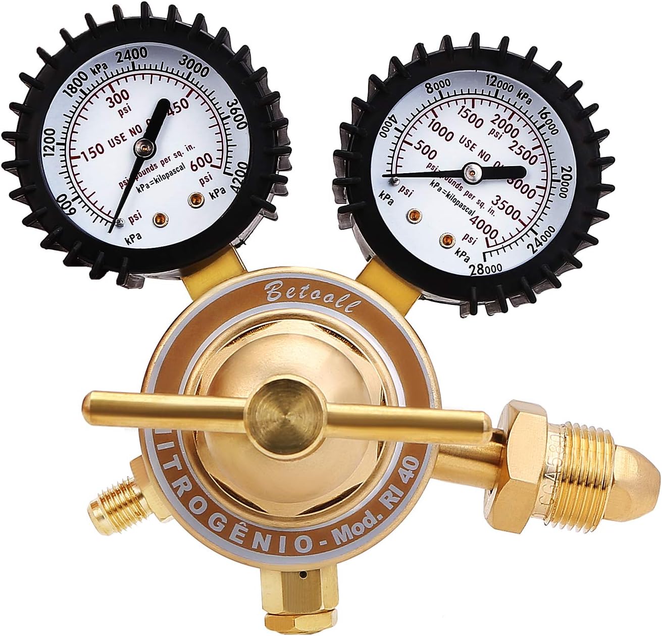 BETOOLL Nitrogen Regulator with 0-600 PSI Delivery Pressure