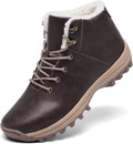 Mens Winter Snow Boots Fur Lined Water-Resistant Non-Slip - Warm