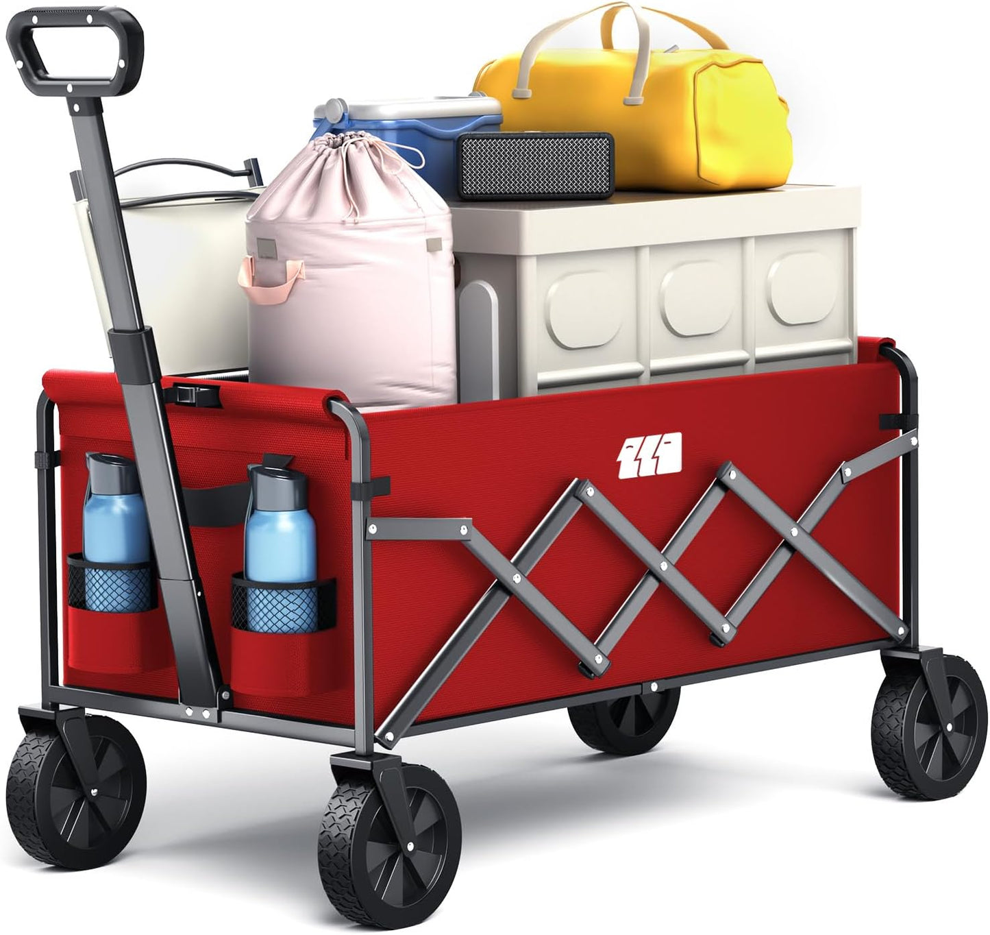Collapsible Foldable Wagon for Groceries and Outdoor Activities