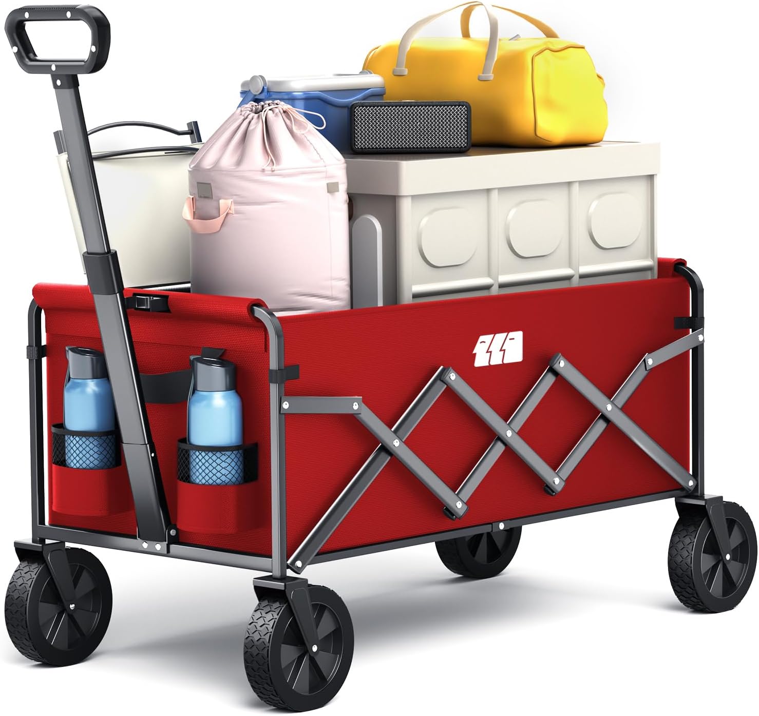 Collapsible Foldable Wagon for Groceries and Outdoor Activities