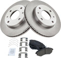 Front Brake Pad & Rotor Kit for 1998-2006 Hyundai Elantra - Reliable