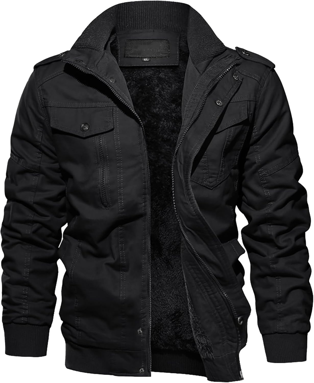 EKLENTSON Men's Winter Jacket with Multi Pockets for Comfort