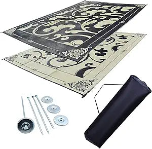 EZ Travel RV Patio Mat - Reversible Outdoor Tent and Grass Mat