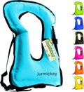 Inflatable Snorkel Vest Adults - Portable Buoyancy Jacket for Travel