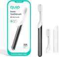Quip Metal Sonic Electric Toothbrush for Adults - Travel Ready Slate