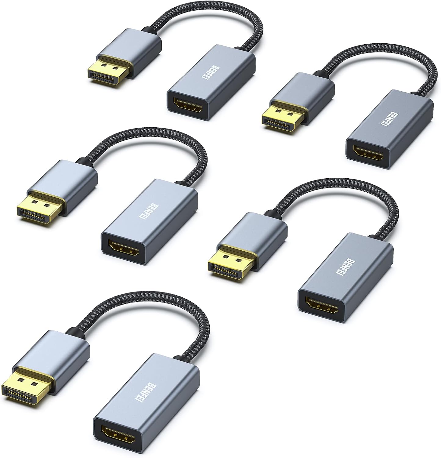 BENFEI 4K DisplayPort to HDMI Adapter Cable for High-Quality Video