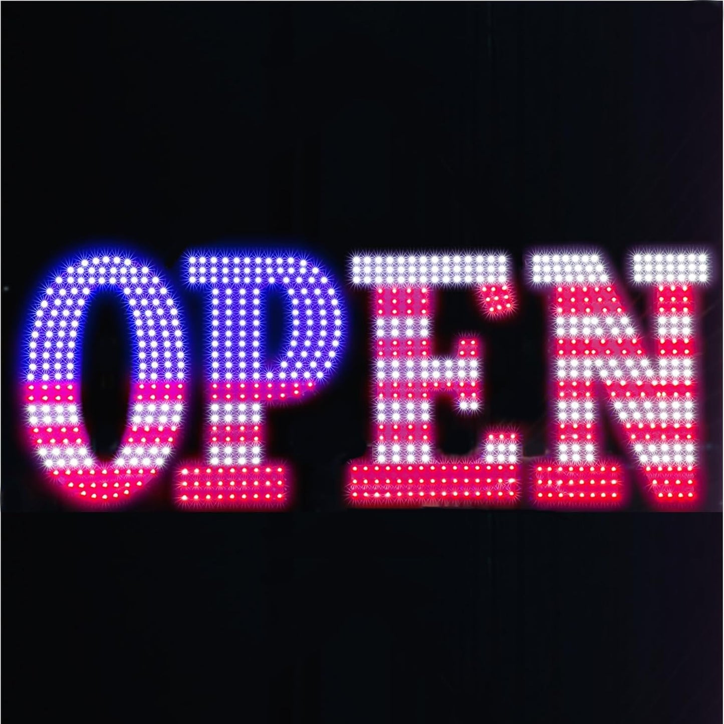 40ft' x 14ft' Large USA Flag Open Signs for Business Use