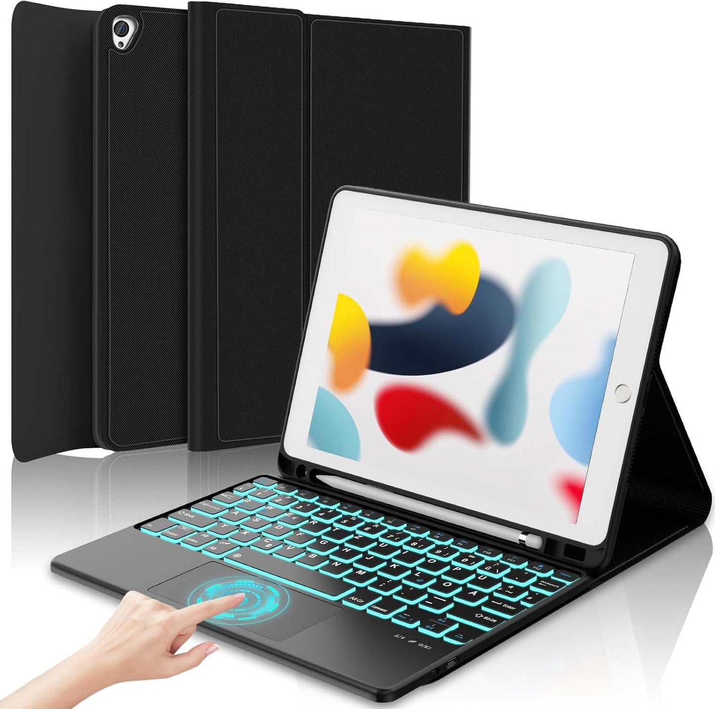 Touch Keyboard Case for iPad 9th/8th/7th Gen with Trackpad