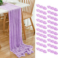 Lavender Cheesecloth Table Runner 17x108 in 20 Pack - Boho Wedding