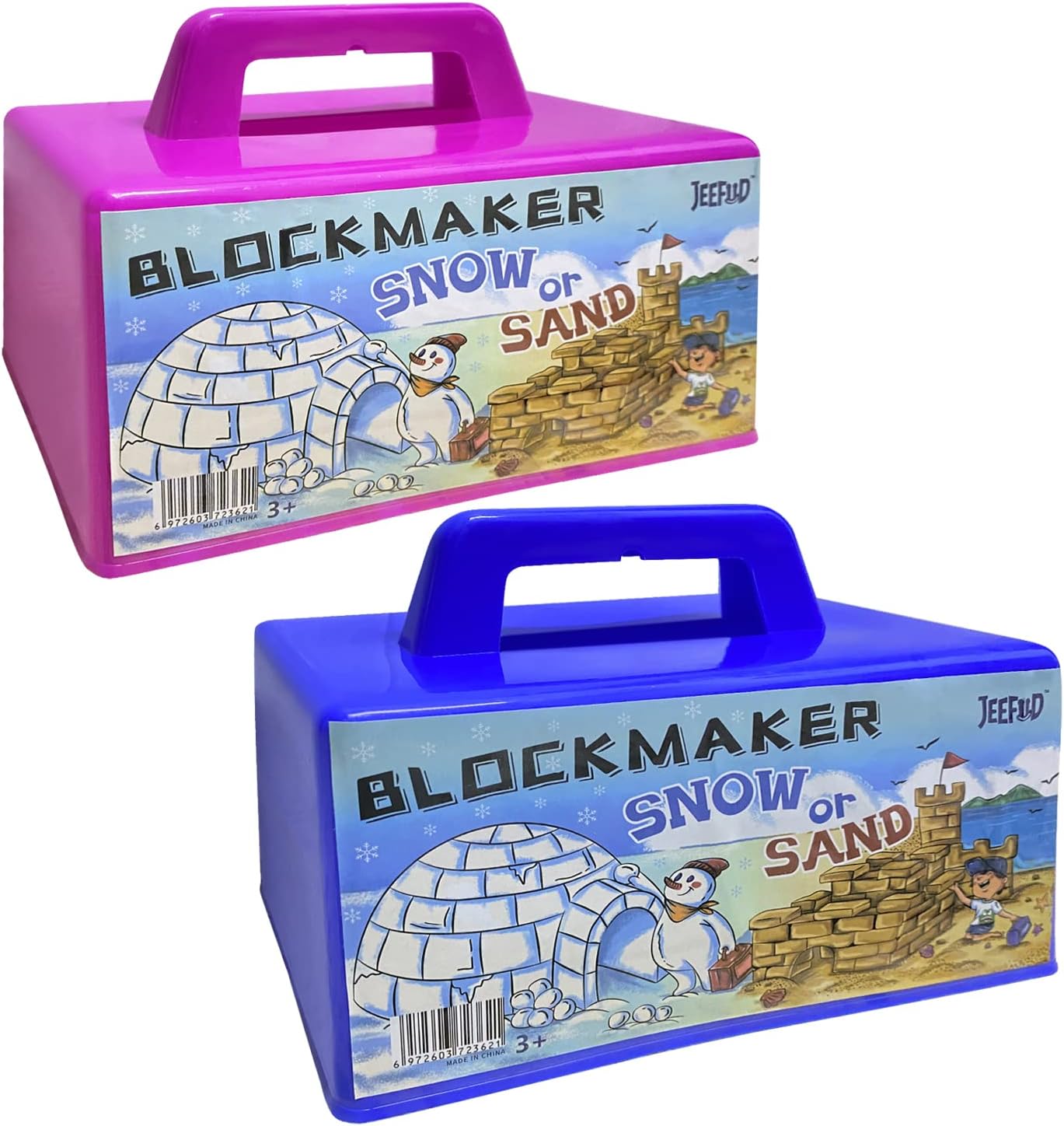 JEEFUD Igloo Fort Maker, 2 Pack, Build Snow Castles with Ease!