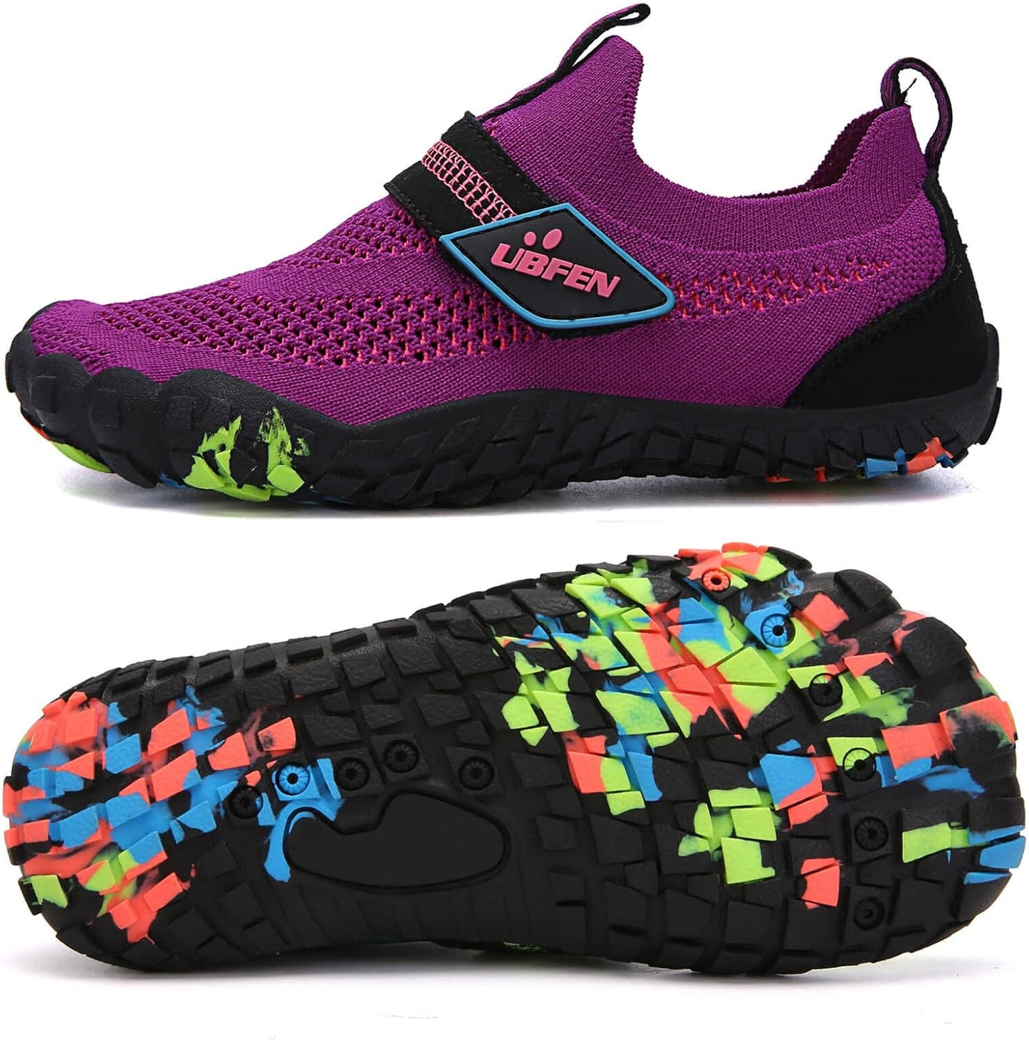 UBFEN Water Shoes for Kids - Quick Dry Aqua Socks for Beach