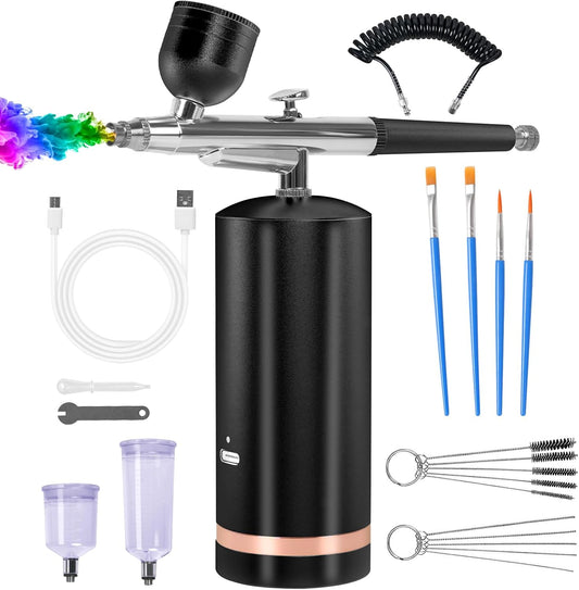 Rechargeable Airbrush Kit for Multiple Uses