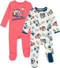 Disney Pixar Baby 2-Pack Sleep n Play Coveralls - Cozy Character