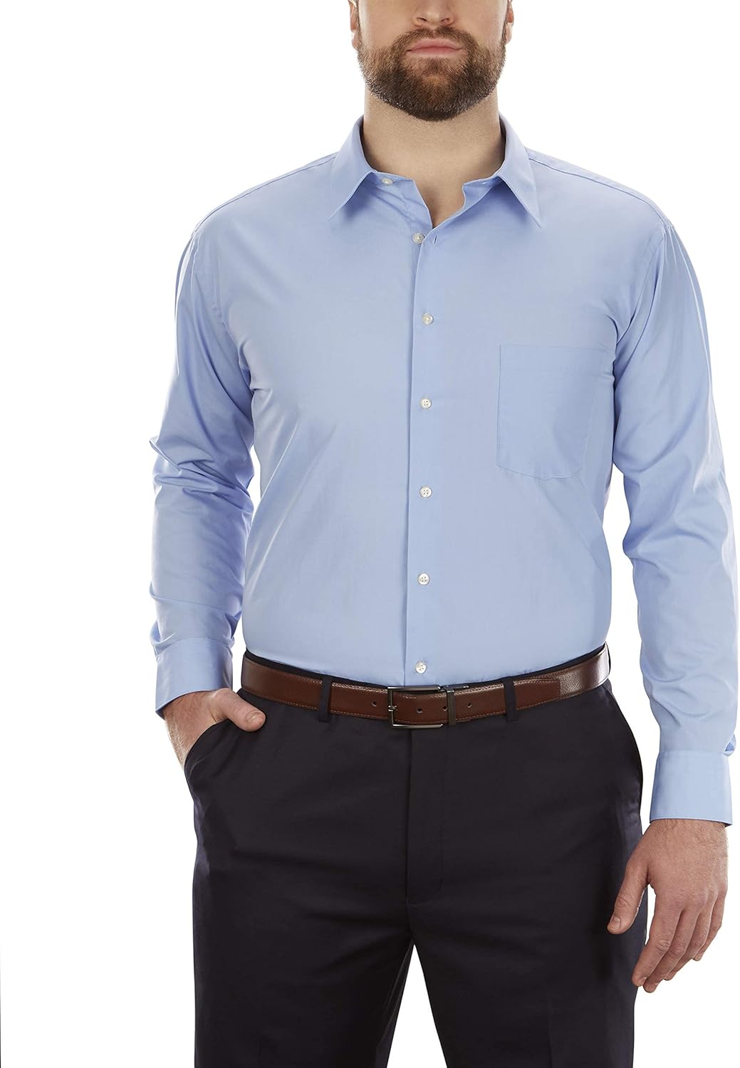 Van Heusen BIG FIT Dress Shirts Poplin for Comfort and Style