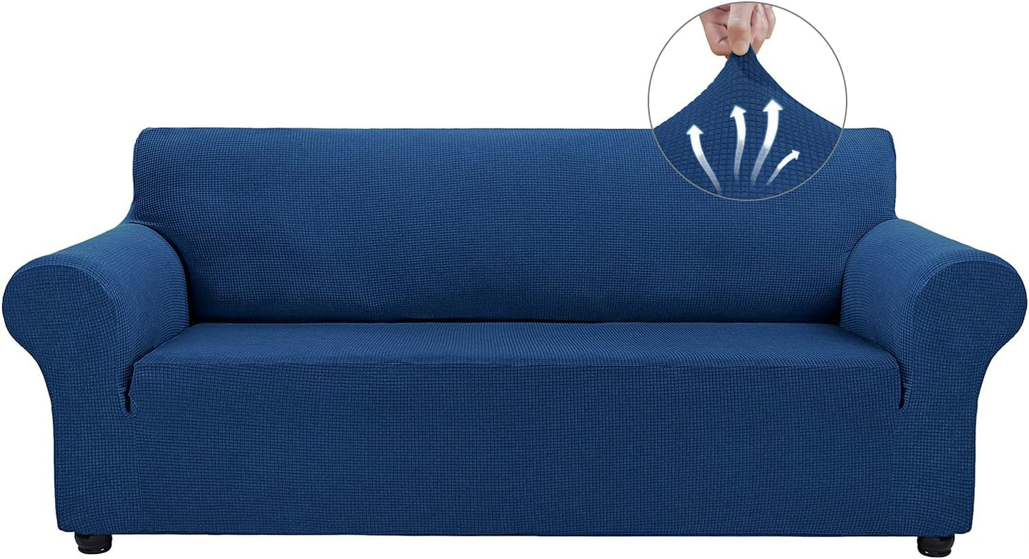 Asnomy Couch Covers for 3 Cushion Couch Stretch Sofa Slipcovers