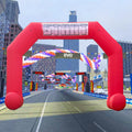 20ft Start Finish Line Inflatable Arch Red - Fast Setup, Stable