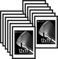 Picrit 12x17 Picture Frame Set of 12 - Clean Wall Display Frames