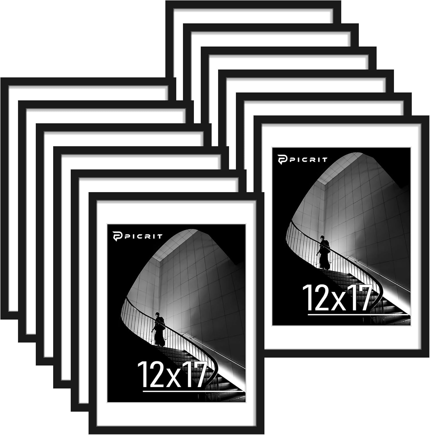 Picrit 12x17 Picture Frame Set of 12 for Wall Display