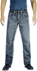 Flypaper Mens Fashion Bootcut Blue Jeans Regular Fit - Comfortable