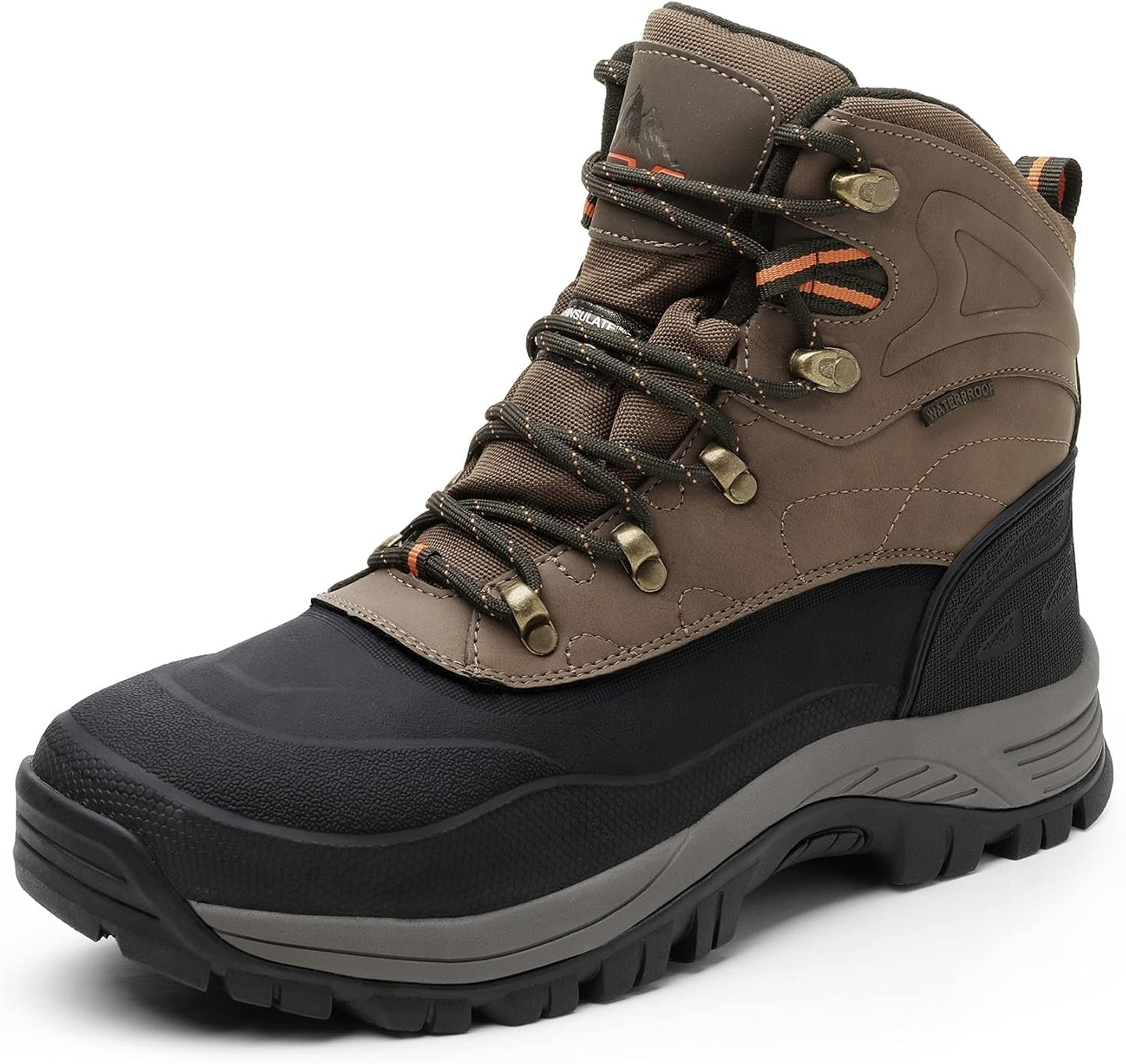 NORTIV 8 Men's Insulated Waterproof Construction Hiking Boots