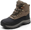 NORTIV 8 Men's Insulated Waterproof Winter Snow Boots - Warm, Rugged